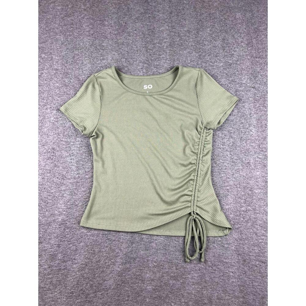 SO Ribbed T-Shirt Olive‎ Green Size Small